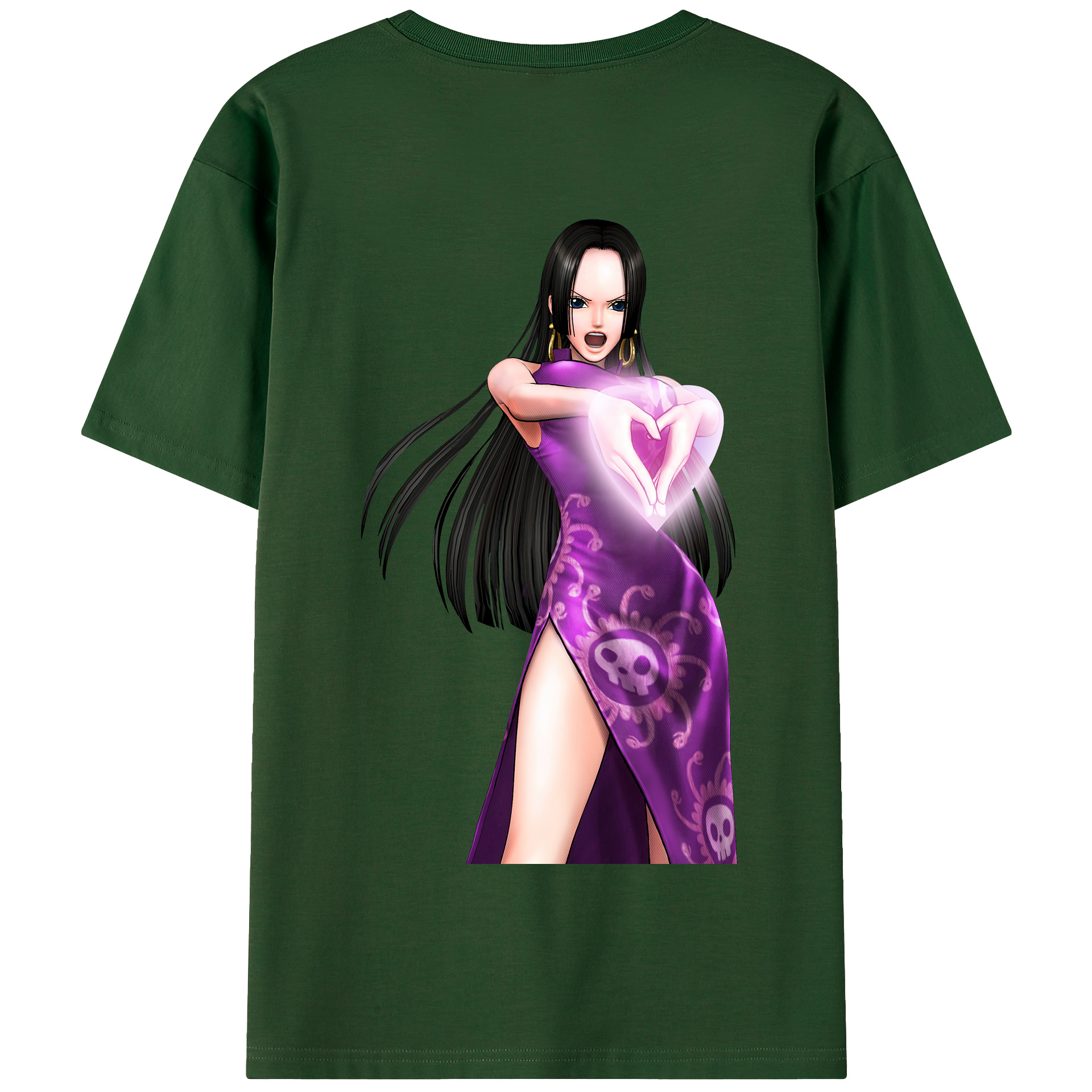 ワンピース ボア・ハンコック ONE PIECE Boa·Hancock 綿100％半袖Tシャツ（背面プリント）